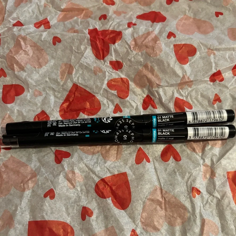 2 New Sephora 12H Colorful Waterproof Eyeliner in Matte Black